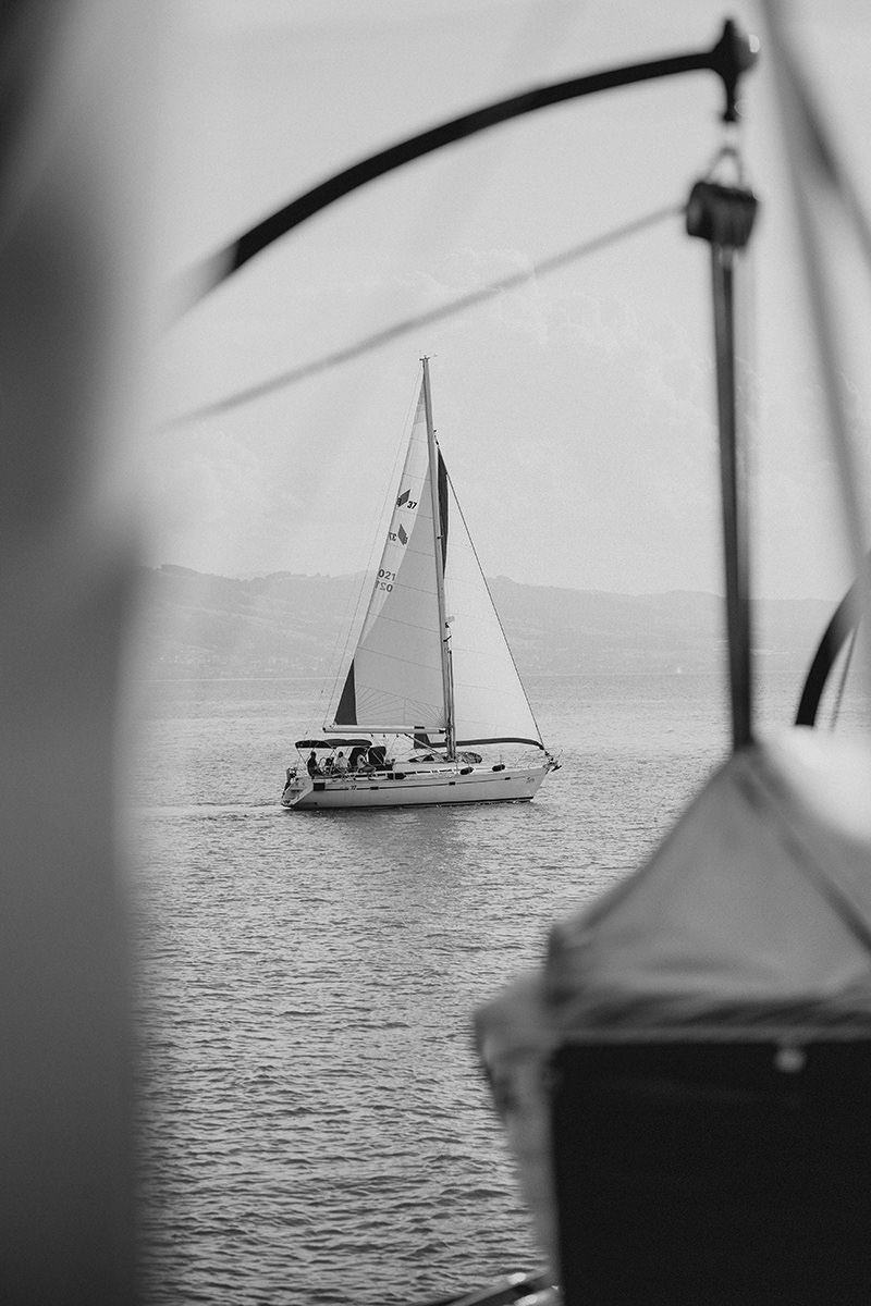 Segelschiff auf dem Bodensee bei einer Hochzeit - Fotograf Patricia Hamann