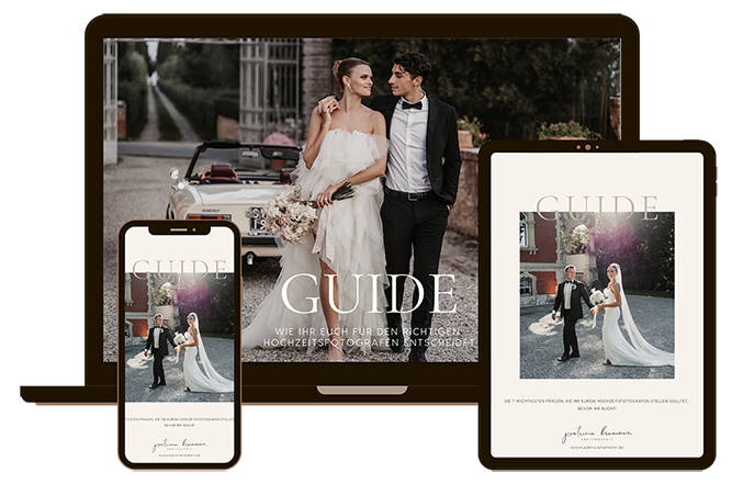 Vorschau des kostenlosen PDF-Guides mit Checkliste für die Wahl des richtigen Hochzeitsfotografen.